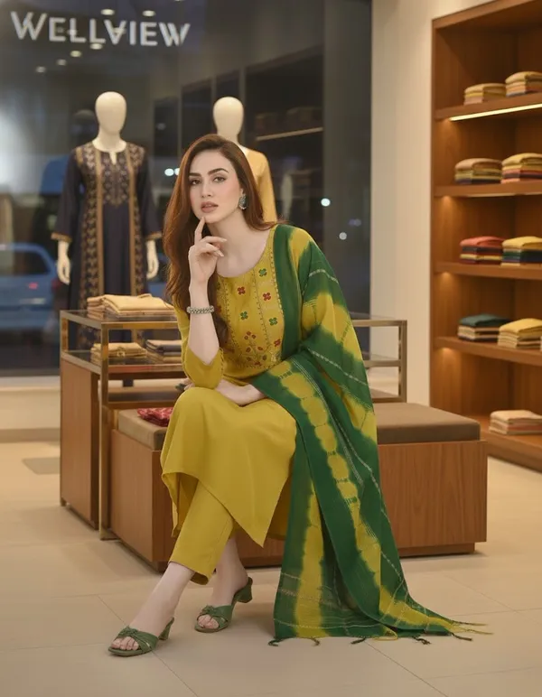 Yellow_Cotton_Blend_Cotton_Kurta_Set_with_Chanderi_Dupatta