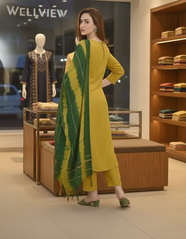 Yellow_Cotton_Blend_Cotton_Kurta_Set_with_Chanderi_Dupatta