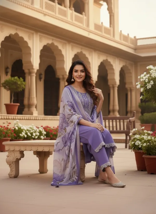 Ready-to-Wear_Purple__Rayon_Salwar_Kameez_&_Designer_Digital_Print_Dupatta_with_Solid_Suit_Set