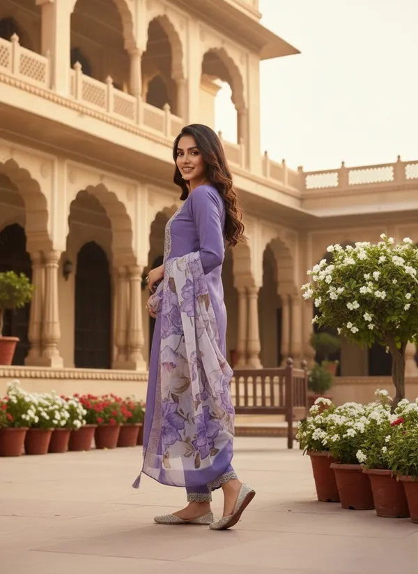 Ready-to-Wear_Purple__Rayon_Salwar_Kameez_&_Designer_Digital_Print_Dupatta_with_Solid_Suit_Set