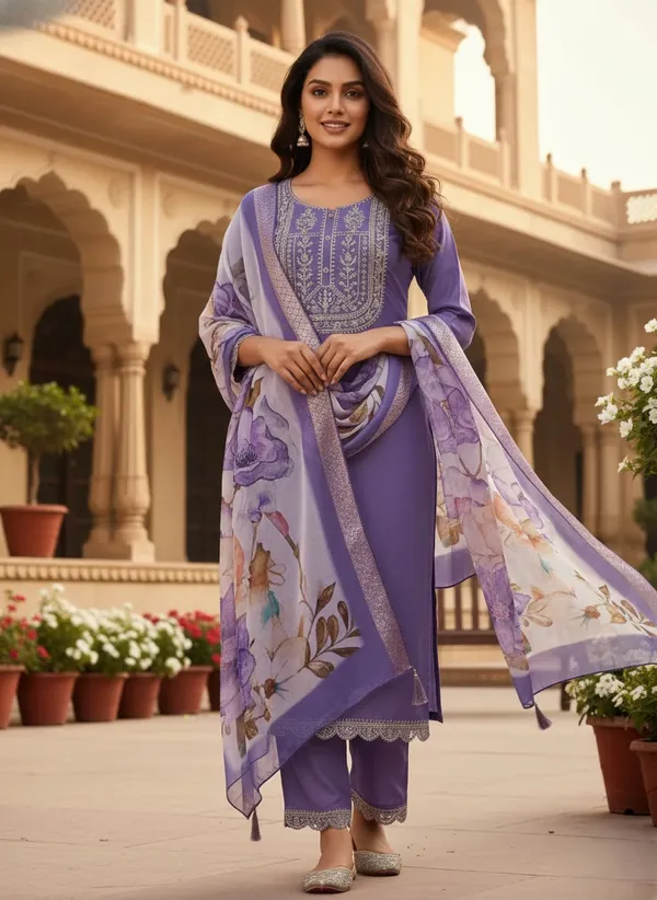 Ready-to-Wear_Purple__Rayon_Salwar_Kameez_&_Designer_Digital_Print_Dupatta_with_Solid_Suit_Set