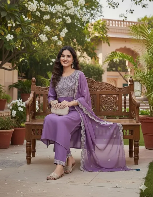 Trendy_Viscose_Suit_Lavender_Kurta_with_Shibori_Pattern