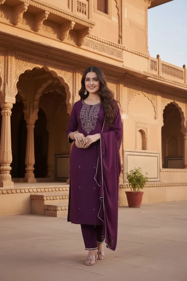 Festive_Purple_Silk_Blend_Suit_with_Yoke_Work