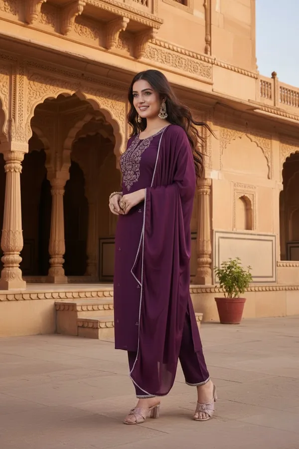 Festive_Purple_Silk_Blend_Suit_with_Yoke_Work