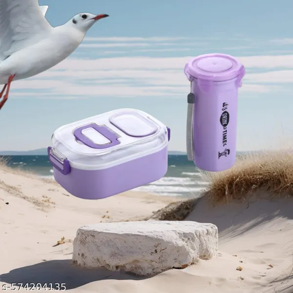 Pack_of_1_-_Blue_Virgin_Pp_Material__Yummy_Lunch_Box_With_Bottle