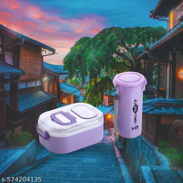 Pack_of_1_-_Blue_Virgin_Pp_Material__Yummy_Lunch_Box_With_Bottle