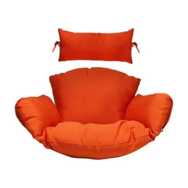 Orange_Microfibre_Cushion_For_Hanging_Basket_Swing_Chair_For_Outdoor_Egg_Swing_Chair/Garden_Swing,_Seat_Padded_Pillow_Polyester_Designer_Cushion