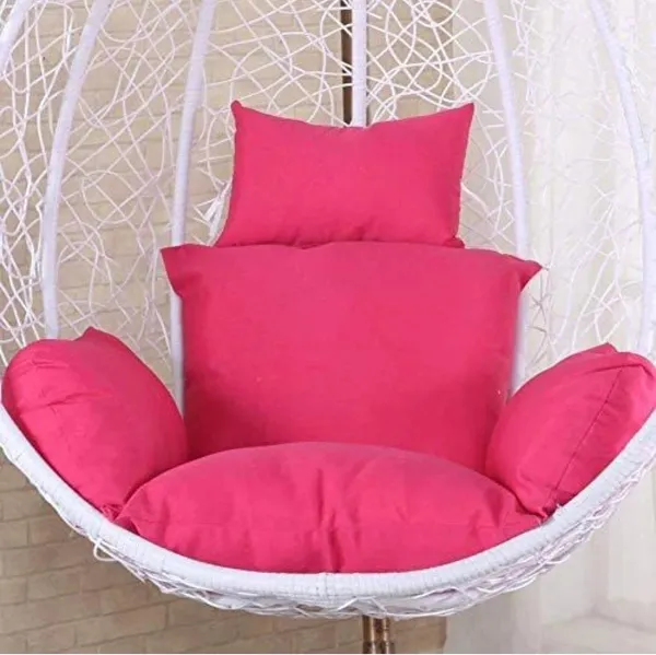 Pink_Cushion_For_Hanging_Basket_Swing_Chair_-_Outdoor_Egg_Chair/Garden_Seat_Padded_Pillow,_Polyester_Designer_Cushion