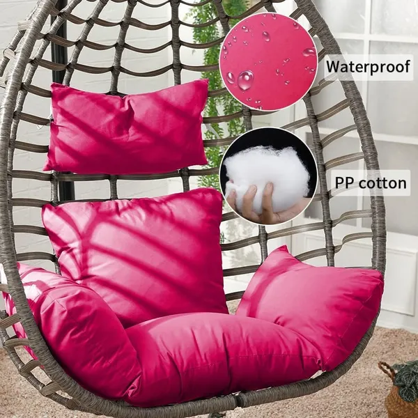 Pink_Cushion_For_Hanging_Basket_Swing_Chair_-_Outdoor_Egg_Chair/Garden_Seat_Padded_Pillow,_Polyester_Designer_Cushion