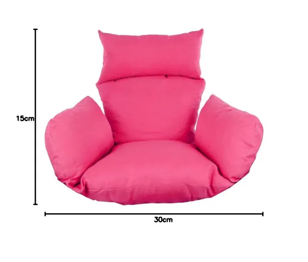 Pink_Cushion_For_Hanging_Basket_Swing_Chair_-_Outdoor_Egg_Chair/Garden_Seat_Padded_Pillow,_Polyester_Designer_Cushion