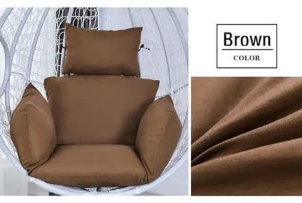 Brown_Microfibre_Cushion_For_Hanging_Basket_|_Outdoor_Egg_Swing_Chair_Polyester_Designer_Cushion