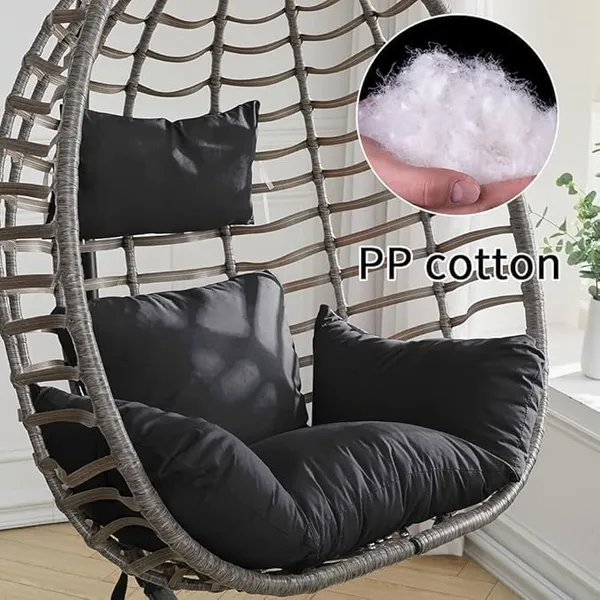 Black_Microfibre_Cushion_For_Hanging_Basket_|_Outdoor_Egg_Swing_Chair_Polyester_Designer_Cushion
