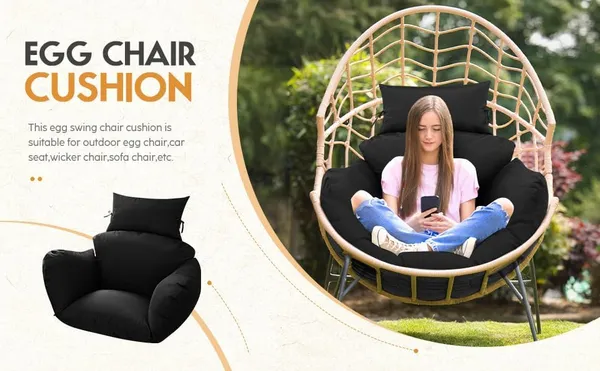 Black_Microfibre_Cushion_For_Hanging_Basket_|_Outdoor_Egg_Swing_Chair_Polyester_Designer_Cushion