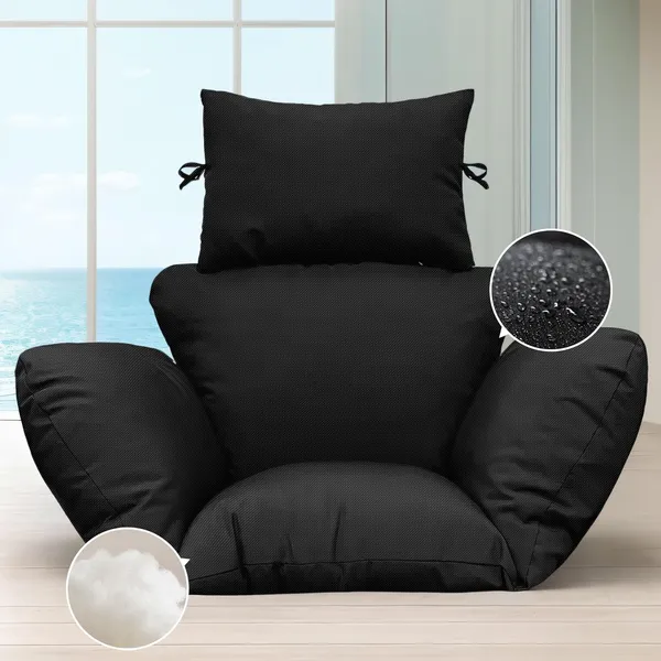 Black_Microfibre_Cushion_For_Hanging_Basket_|_Outdoor_Egg_Swing_Chair_Polyester_Designer_Cushion