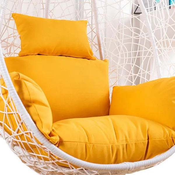 Yellow_Microfibre_Cushion_For_Hanging_Basket_Swing_Chair_For_Outdoor_Egg_Swing_Chair/Garden_Swing,_Seat_Padded_Pillow_Polyester_Designer_Cushion