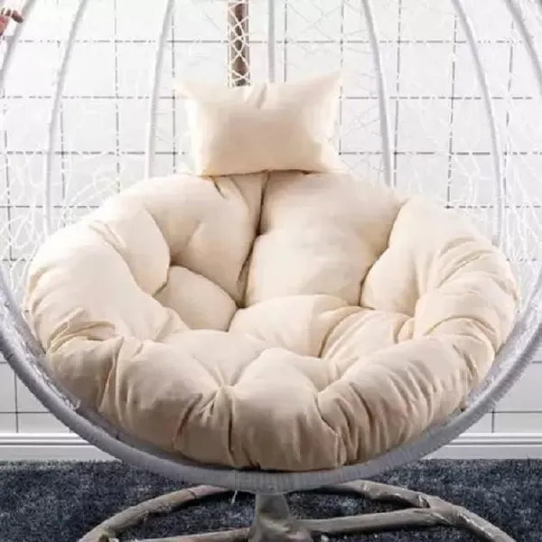 Off_White_Microfibre_Cushion_For_Hanging_Basket_Round_Shape_Swing_Chair_Cushions_For_Outdoor_Egg_Swing_Chair_Garden_Swing,_Seat_Padded_Pillow_Cushion