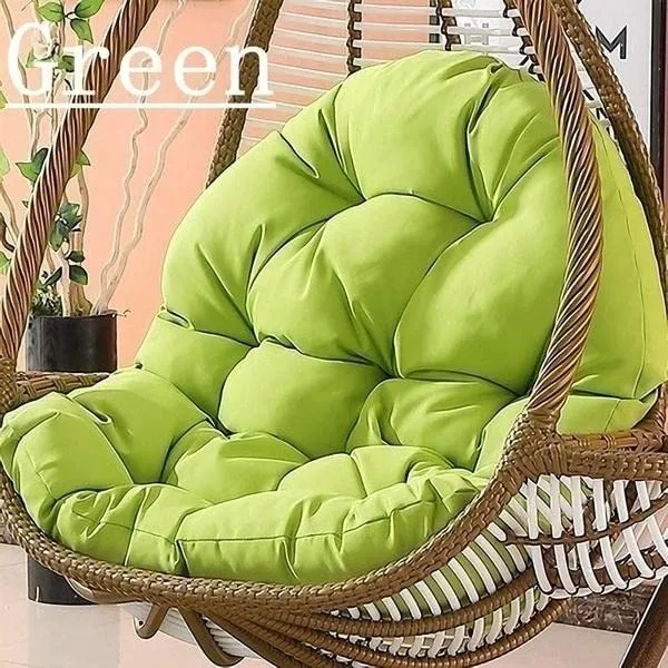 Green_Microfibre_Cushion_For_Hanging_Basket_|_Outdoor_Egg_Swing_Chair_Padded_Pillow_Cushion