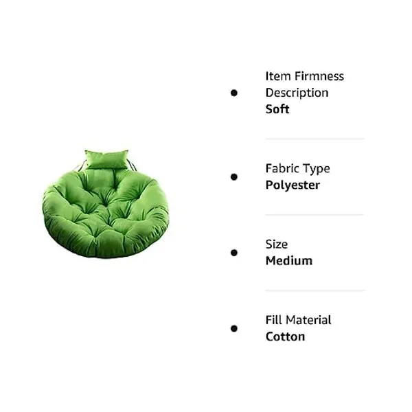 Green_Microfibre_Cushion_For_Hanging_Basket_|_Outdoor_Egg_Swing_Chair_Padded_Pillow_Cushion