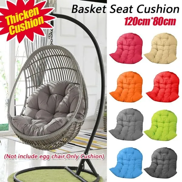 Green_Microfibre_Cushion_For_Hanging_Basket_|_Outdoor_Egg_Swing_Chair_Padded_Pillow_Cushion