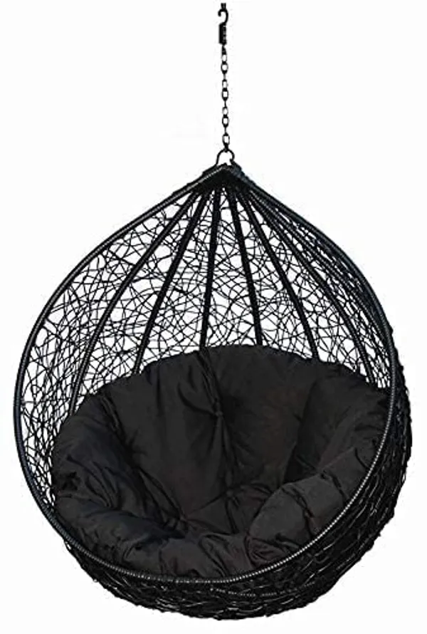 Black_Microfibre_Round_Cushion_For_Hanging_Basket_|_Outdoor_Egg_Swing_Chair_Padded_Pillow_Cushion