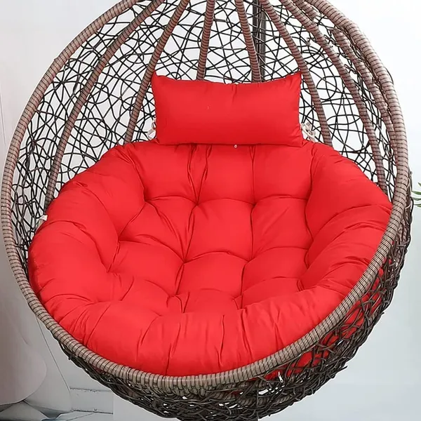 Red_Microfibre_Cushion_For_Hanging_Basket_Round_Shape_Swing_Chair_Cushions_For_Outdoor_Egg_Swing_Chair_Garden_Swing,_Seat_Padded_Pillow_Cushion