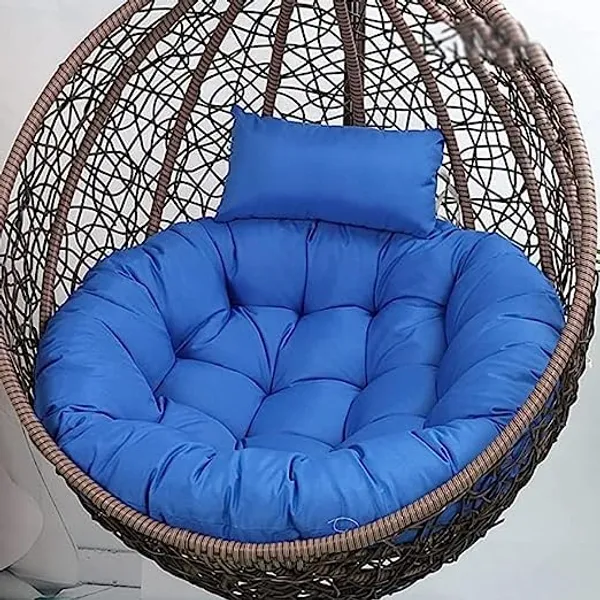 Blue_Microfibre_Cushion_For_Hanging_Basket_Round_Shape_Swing_Chair_Cushions_For_Outdoor_Egg_Swing_Chair_Garden_Swing,_Seat_Padded_Pillow_Cushion
