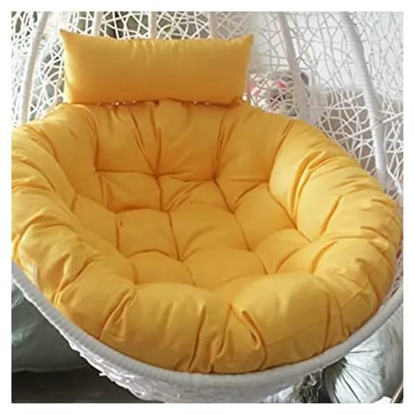 Yellow_Microfibre_Cushion_For_Hanging_Basket_|_Outdoor_Egg_Swing_Chair_Seat_Padded_Pillow_Cushion