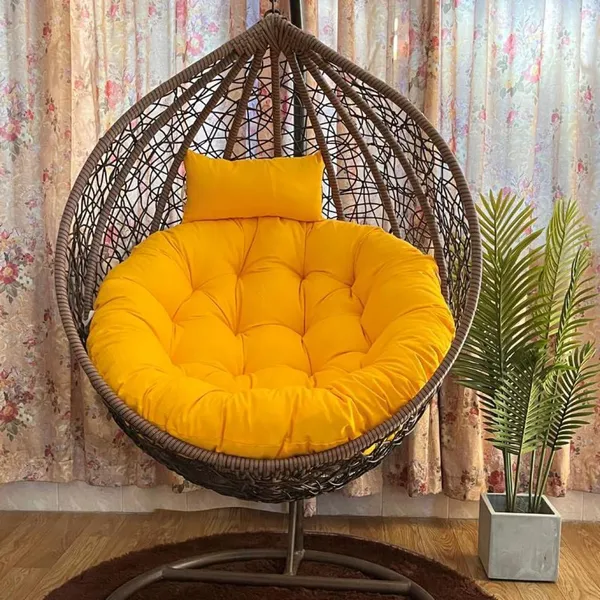 Yellow_Microfibre_Cushion_For_Hanging_Basket_|_Outdoor_Egg_Swing_Chair_Seat_Padded_Pillow_Cushion