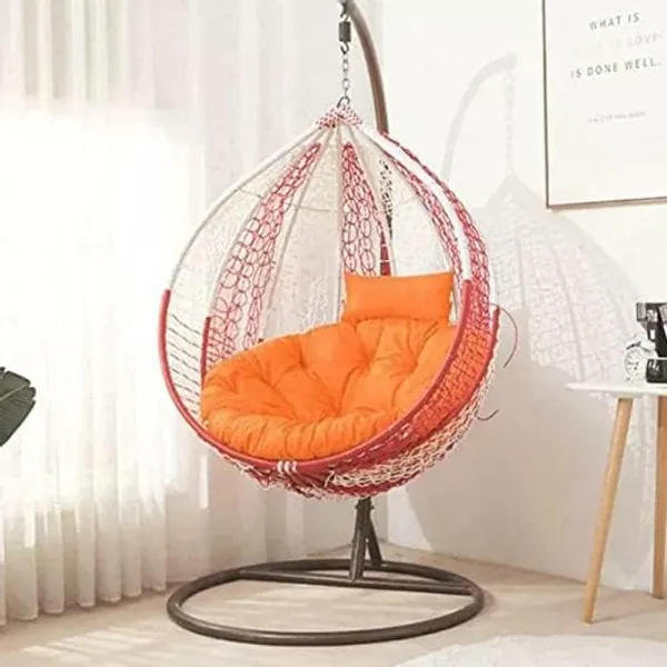 Orange_Microfibre_Cushion_For_Hanging_Basket_Round_Shape_Swing_Chair_Cushions_For_Outdoor_Egg_Swing_Chair_Garden_Swing,_Seat_Padded_Pillow_Cushion