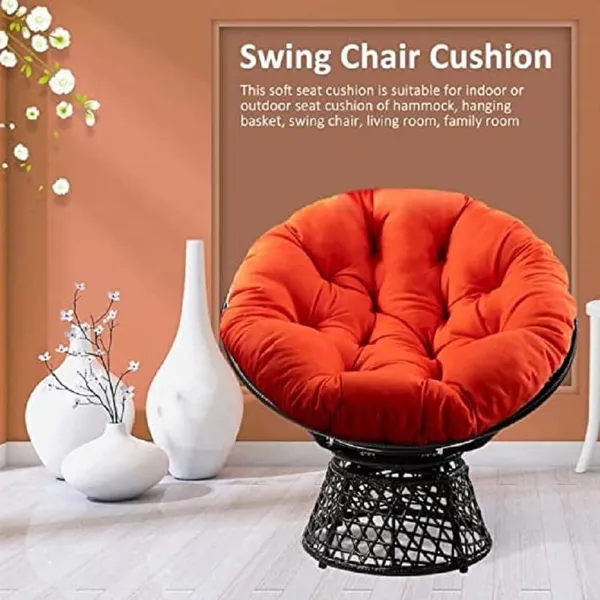 Orange_Microfibre_Cushion_For_Hanging_Basket_Round_Shape_Swing_Chair_Cushions_For_Outdoor_Egg_Swing_Chair_Garden_Swing,_Seat_Padded_Pillow_Cushion