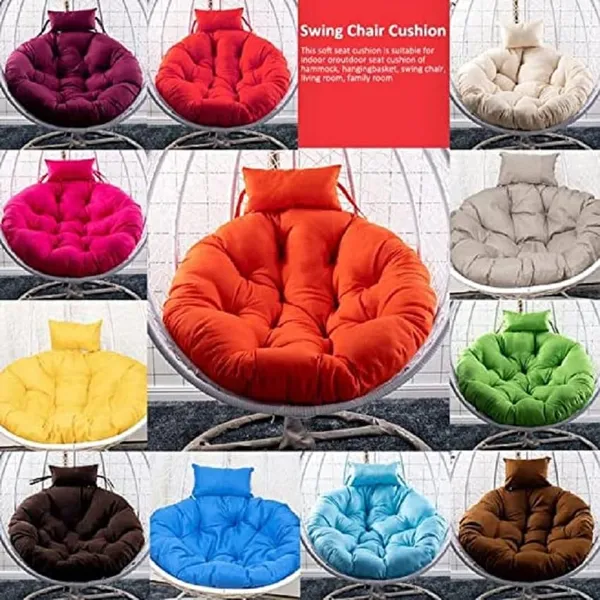 Orange_Microfibre_Cushion_For_Hanging_Basket_Round_Shape_Swing_Chair_Cushions_For_Outdoor_Egg_Swing_Chair_Garden_Swing,_Seat_Padded_Pillow_Cushion