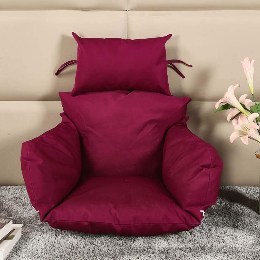 Maroon_Microfibre_Cushion_For_Hanging_Basket_|_Egg_Chair_Polyester_Designer_Cushion