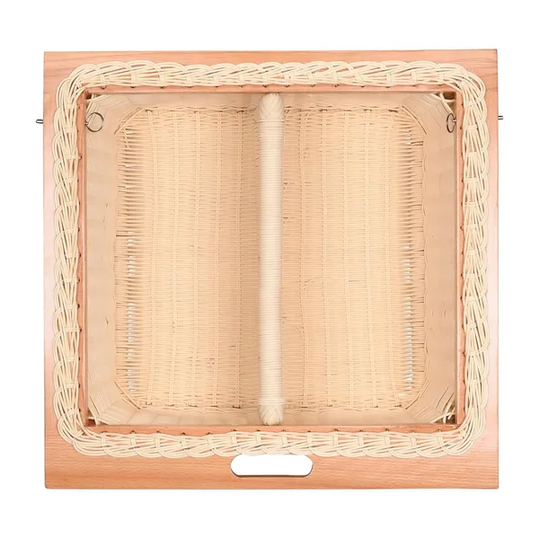 Beige_Round_Pvc_Wicker_Basket_With_Partition_For_Modular_Kitchen,_Stylish_&_Durable_Storage_Organizer_For_Cabinets_&_Drawers