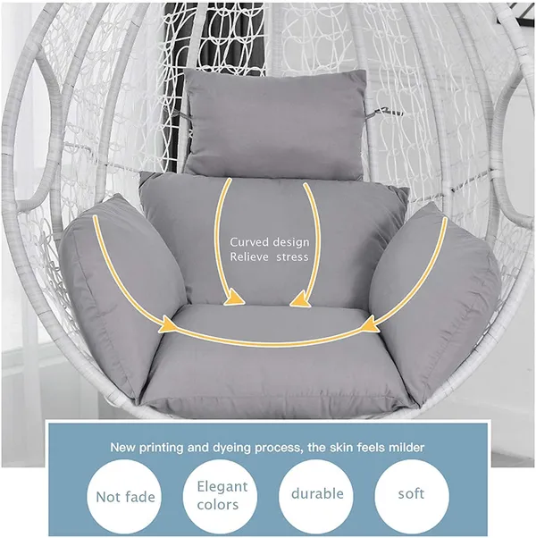 Grey_Microfibre_Cushion_For_Hanging_Basket_|_Outdoor_Egg_Chair_Polyester_Designer_Cushion