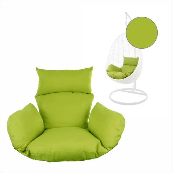Green_Microfibre_Cushion_For_Hanging_Basket_Swing_Chair_-_Outdoor_Egg_Chair_Garden_Seat_Padded_Pillow,_Polyester_Designer_Cushion