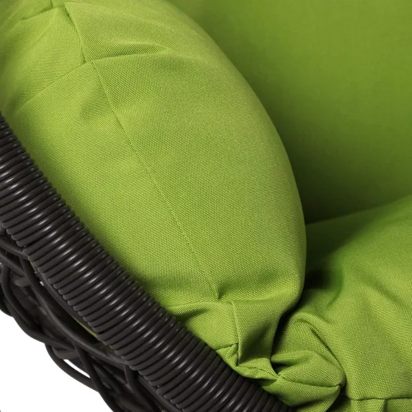 Green_Microfibre_Cushion_For_Hanging_Basket_Swing_Chair_-_Outdoor_Egg_Chair_Garden_Seat_Padded_Pillow,_Polyester_Designer_Cushion