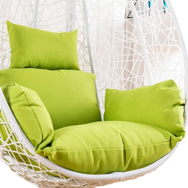 Green_Microfibre_Cushion_For_Hanging_Basket_Swing_Chair_-_Outdoor_Egg_Chair_Garden_Seat_Padded_Pillow,_Polyester_Designer_Cushion