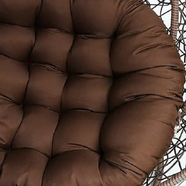 Brown_Microfibre_Cushion_For_Hanging_Basket_Round_Shape_Swing_Chair_Cushions_For_Outdoor_Egg_Swing_Chair_Garden_Swing,_Seat_Padded_Pillow_Cushion