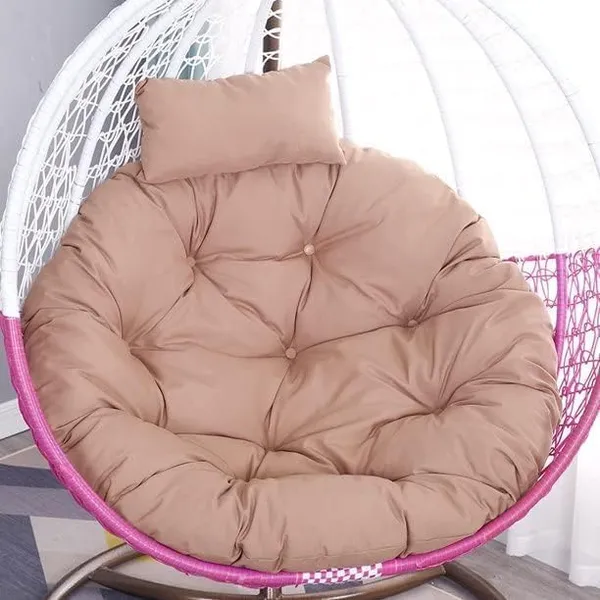 Beige_Microfibre_Cushion_For_Hanging_Basket_Round_Shape_Swing_Chair_Cushions_For_Outdoor_Egg_Swing_Chair_Garden_Swing,_Seat_Padded_Pillow_Cushion