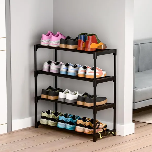 Black_Multipurpose_Plastic_Shoe_Rack_For_Home_–_4_Layer_Foldable_Shoe_Organizer_Lightweight_&_Space-Saving_Shoe_Stand_For_Entryway,_Hall,_Bedroom