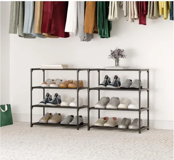 Black_4-Layer_Footwear_Storage_Stand_For_Entryway_&_Bedroom