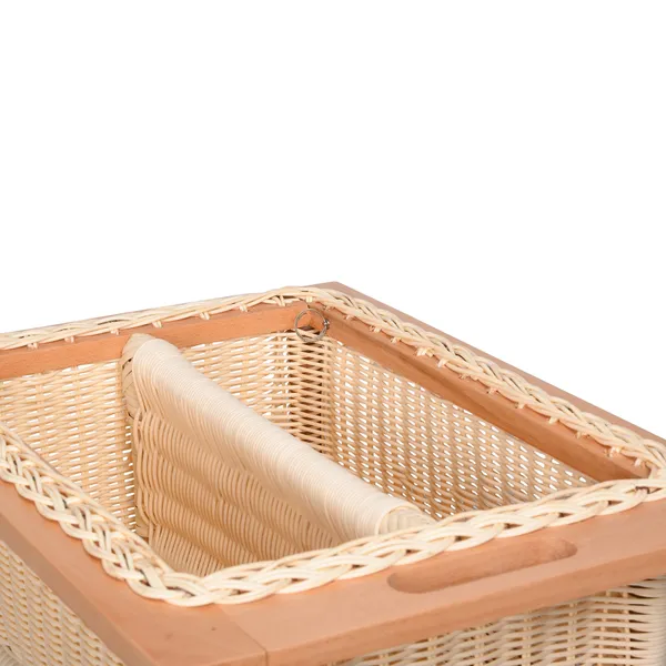 Round_PVC_Wicker_Basket_with_Partition_for_Modular_Kitchen,_Stylish_&_Durable_Storage_Organizer_for_Cabinets_&_Drawers_(Beige)