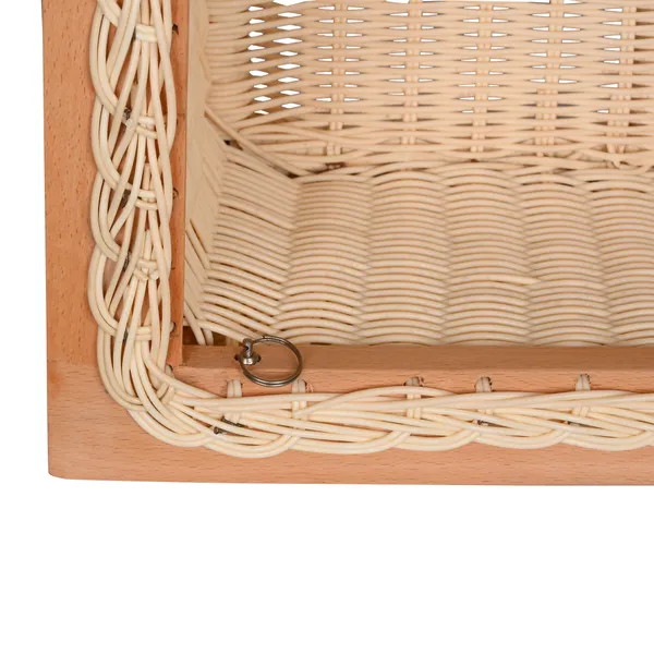 Wicker_Basket_for_Modular_Kitchen_With_Channel/Runners,_Stylish_&_Durable_PVC_Storage_Organizer_for_Cabinets_&_Drawers_(Beige)_(16.5_W_X_20_L_X_4_H_Inch(Round_PVC))