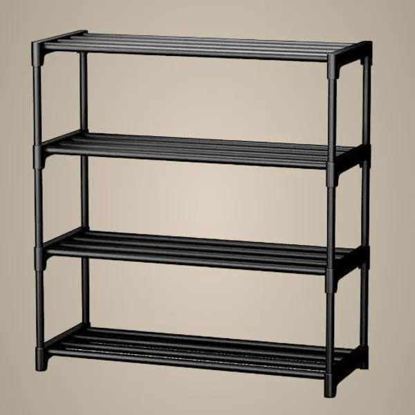 Black_Shoe_Rack_With_Shelf_|_For_Bedroom,_Entryway_&_Living_Room__(4_Layer)