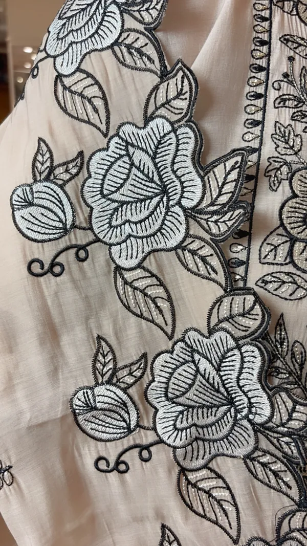 Beige_Cotton_Chinon_Straight_Suit_Set