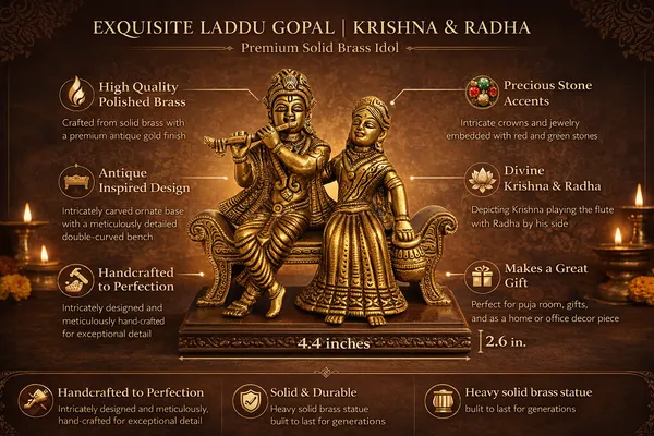 Golden_Radha_Krishna_Brass_Idol_Sitting_On_Bench_Decorative_Statue_Showpiece_Finish_15Cm_X_16Cm_weight_-1.3kg