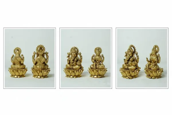 Rahadecor_Pure_Brass_Lakshmi_Ganesh_Murti_-_Ideal_Idol_for_Diwali_Puja,_Home_Decor_&_Spiritual_Gift_-_8cm_(3.1in)