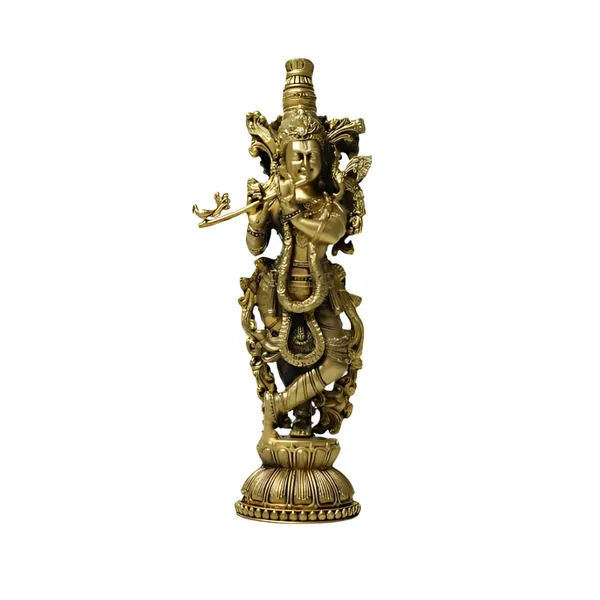 Rahadecor_Handcrafted_6.5"_Lord_Krishna_Statue_Idol_Murti_for_Decoration,_Puja_&_Gifting_-_15cm_(6in)_H