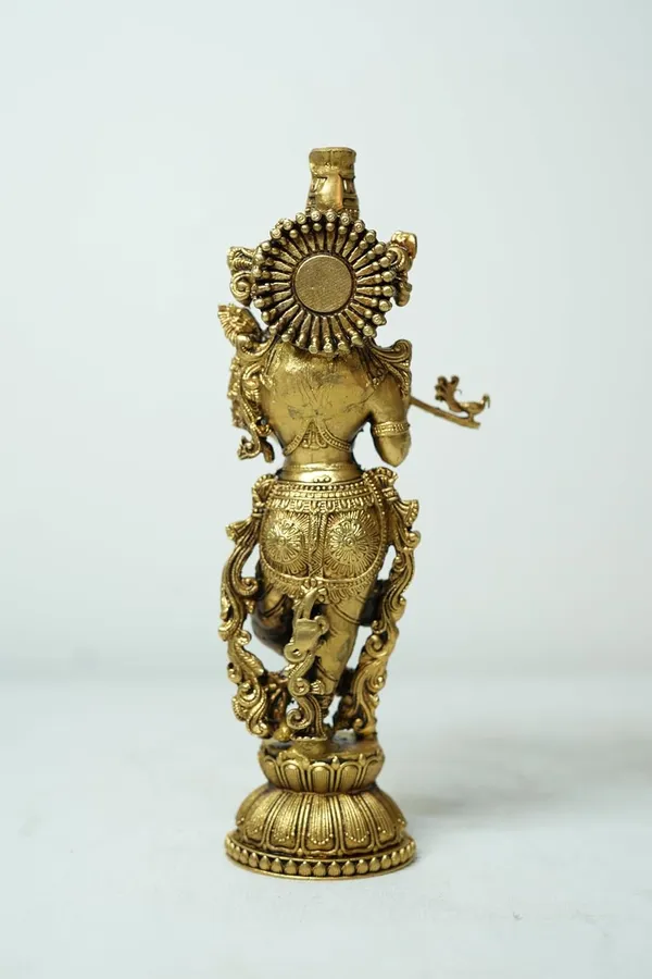 Rahadecor_Handcrafted_6.5"_Lord_Krishna_Statue_Idol_Murti_for_Decoration,_Puja_&_Gifting_-_15cm_(6in)_H