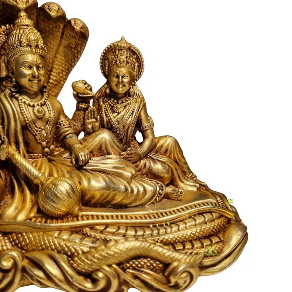 Rahadecor_Laxmi_Vishnu_Idol_God_Goddess_Statues_Religious_Deity_Resting_On_Sheshnaag_-_350g_H-10cm,_L-10cm